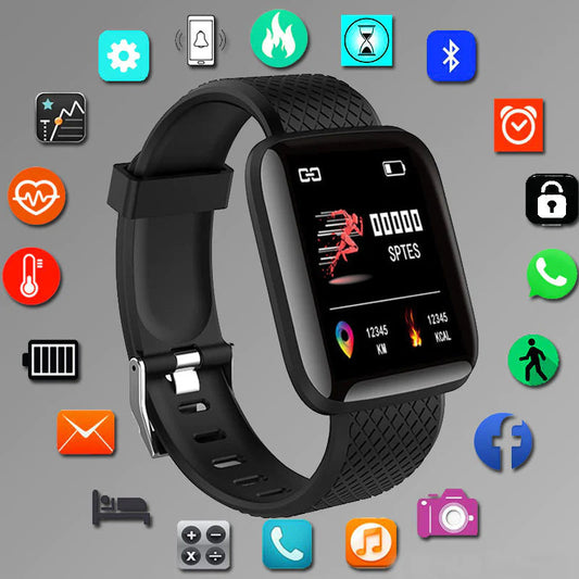 "Ultimate Digital Smart Sport Watch - Stylish LED Wristwatch for Men and Women with Bluetooth, Fitness Tracking, Heart Rate Monitoring, Sleep Analysis, and Message Alerts!"