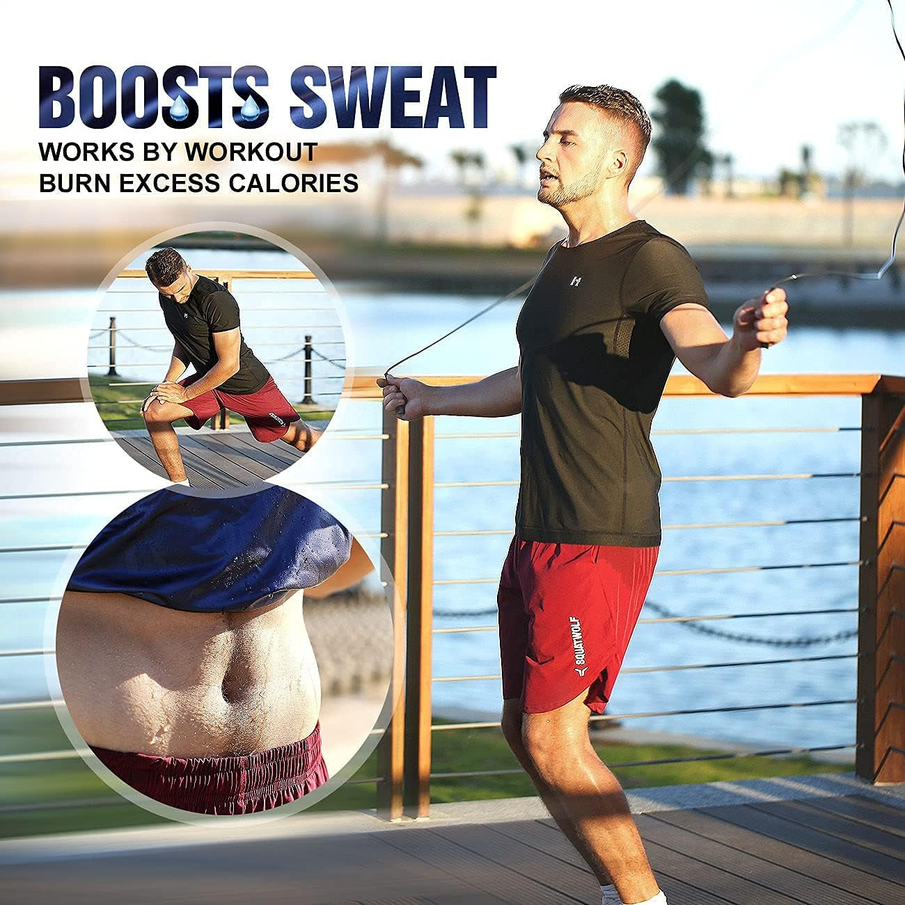 "Ultimate Men'S Sauna Sweat-Shirt: Slimming Shapewear for Compression Fitness and Body Transformation"