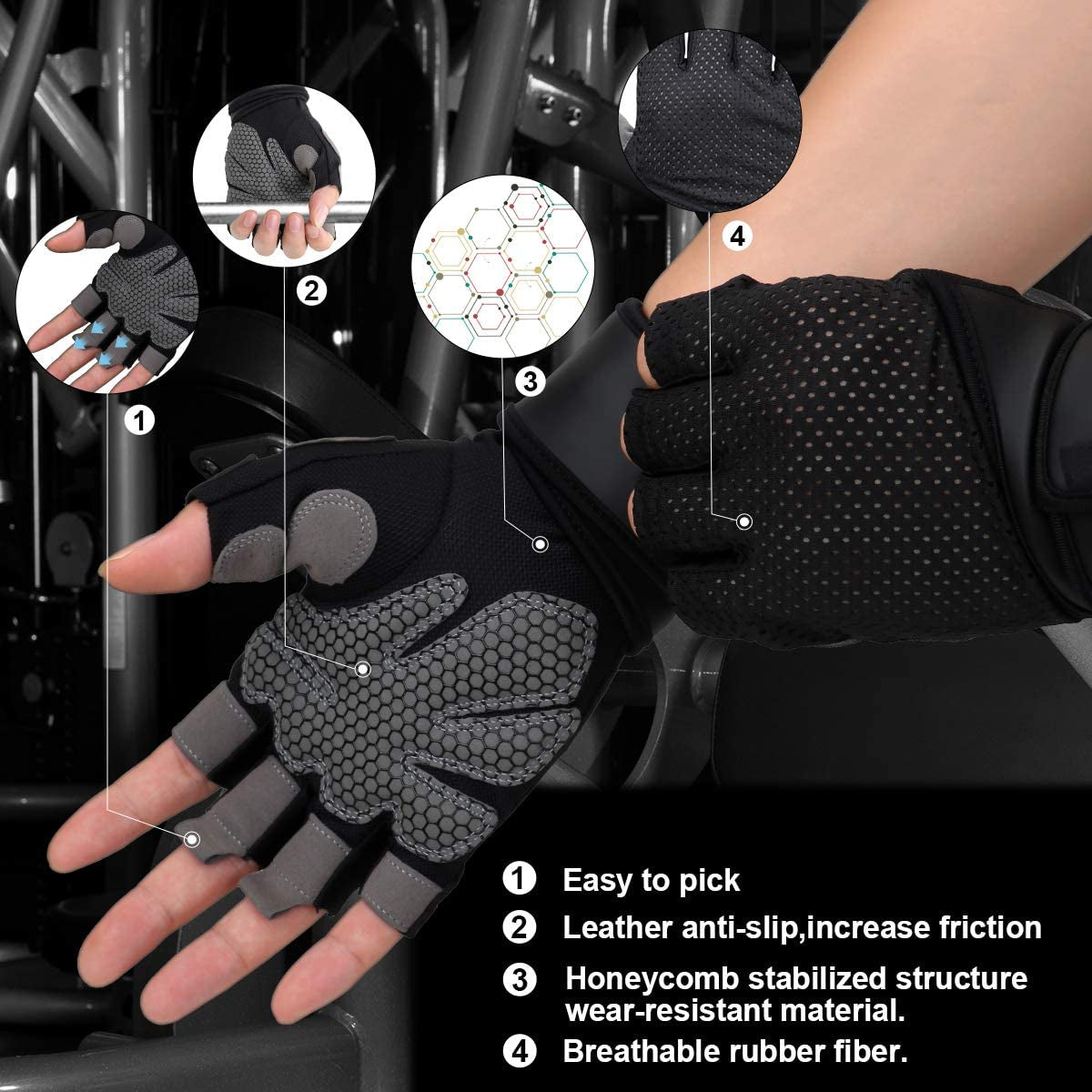 "Ultimate Workout Gloves: Enhanced Grip, Full Palm Protection, and Wrist Support for Intense Fitness Training, Weightlifting, Rowing, Biking, and Gym Workouts"