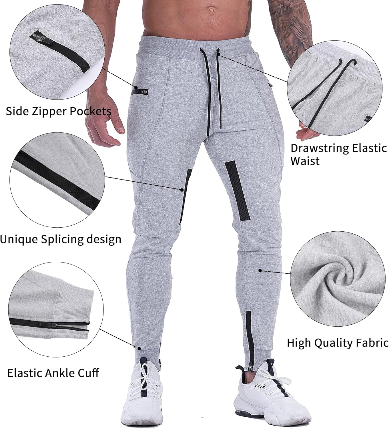 "Ultimate Performance Men'S Joggers: Stylish, Comfortable, and Versatile Sweatpants for Gym, Training, and Casual Wear"