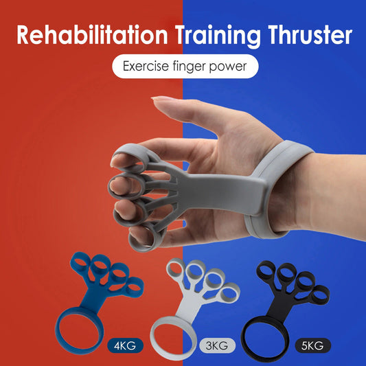 "Ultimate Finger Strength Trainer: Silicone Hand Gripper for Rehabilition - Achieve 6.6LB/8.8LB/11LB Finger Expansion and Strengthening with Ease!"