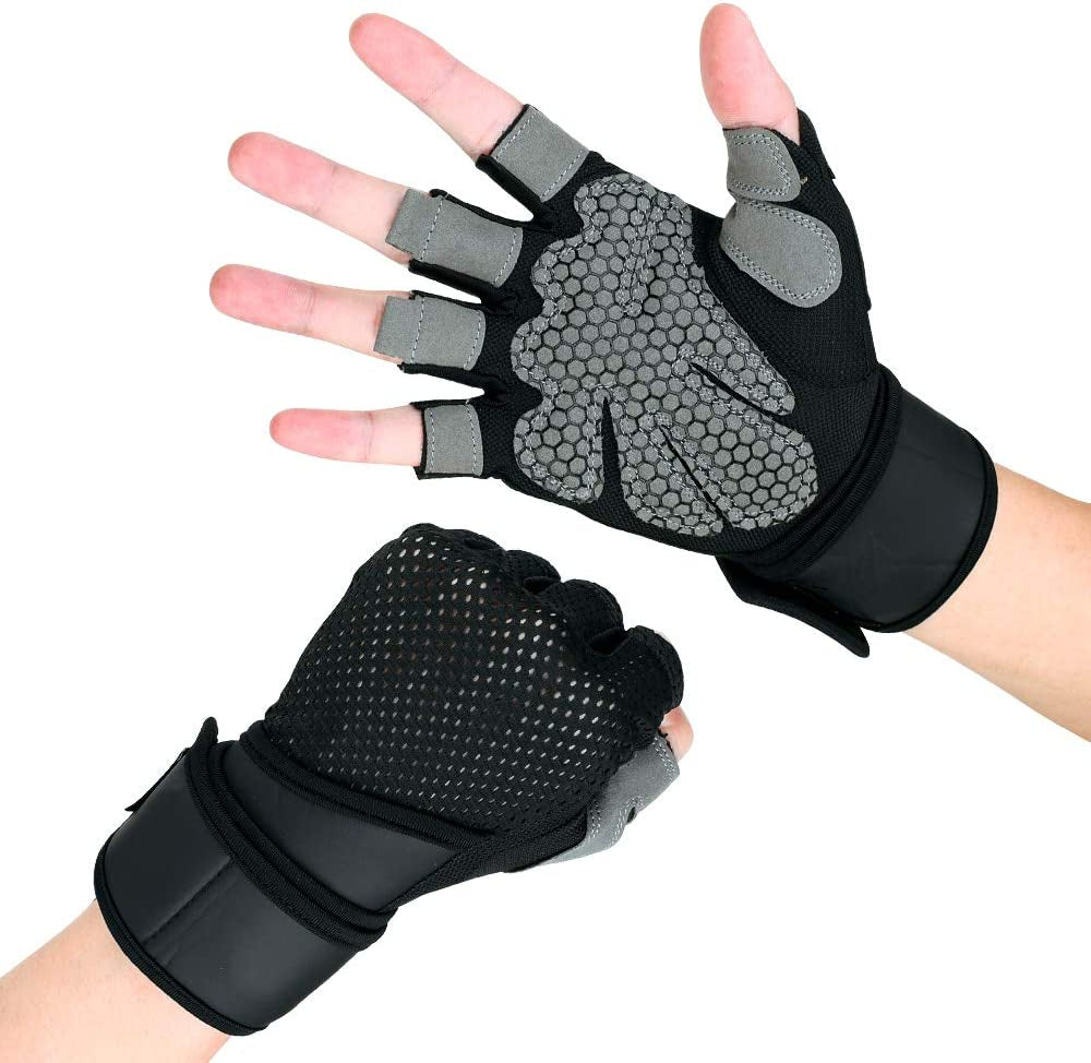 "Ultimate Workout Gloves: Enhanced Grip, Full Palm Protection, and Wrist Support for Intense Fitness Training, Weightlifting, Rowing, Biking, and Gym Workouts"